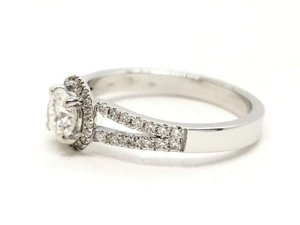 Bague Solitaire Or blanc Diamant