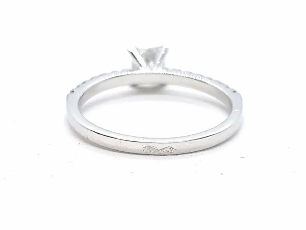 Bague Solitaire Or blanc Diamant
