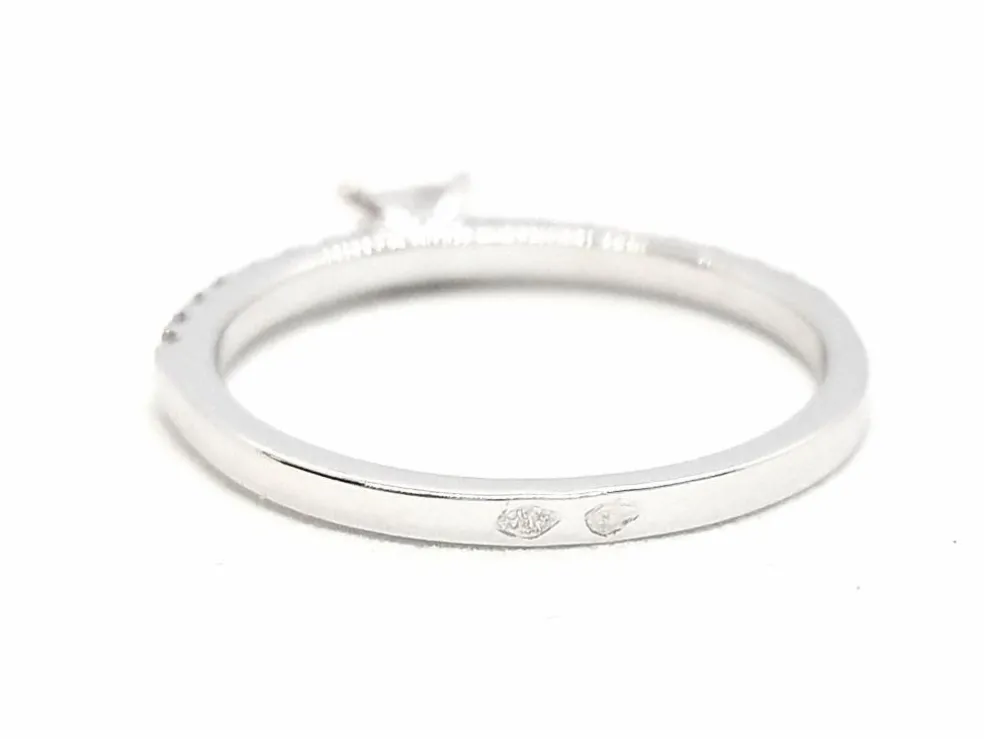 Bague Solitaire Or blanc Diamant