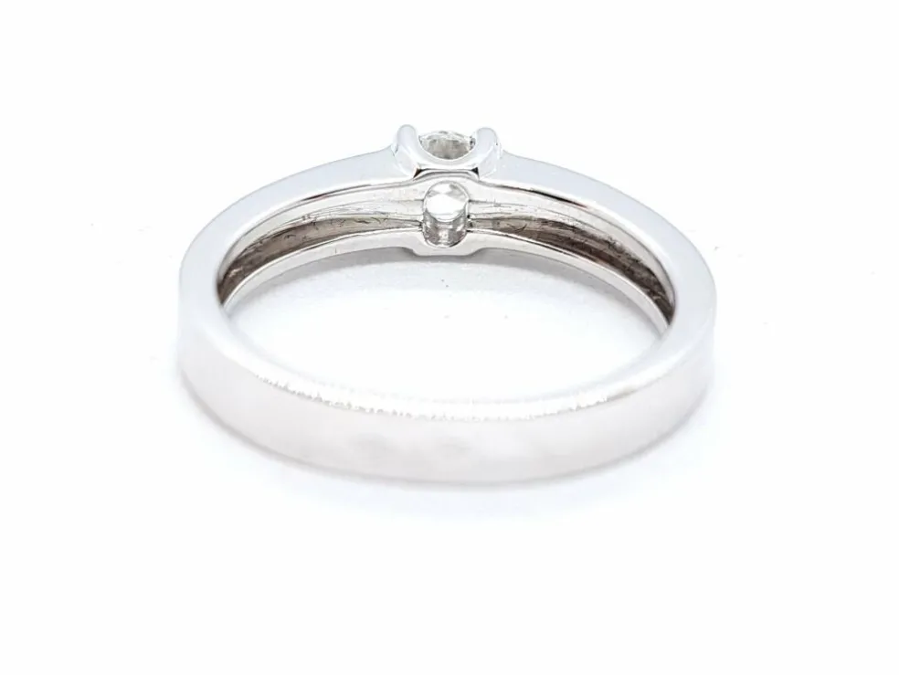 Bague Solitaire Or blanc Diamant