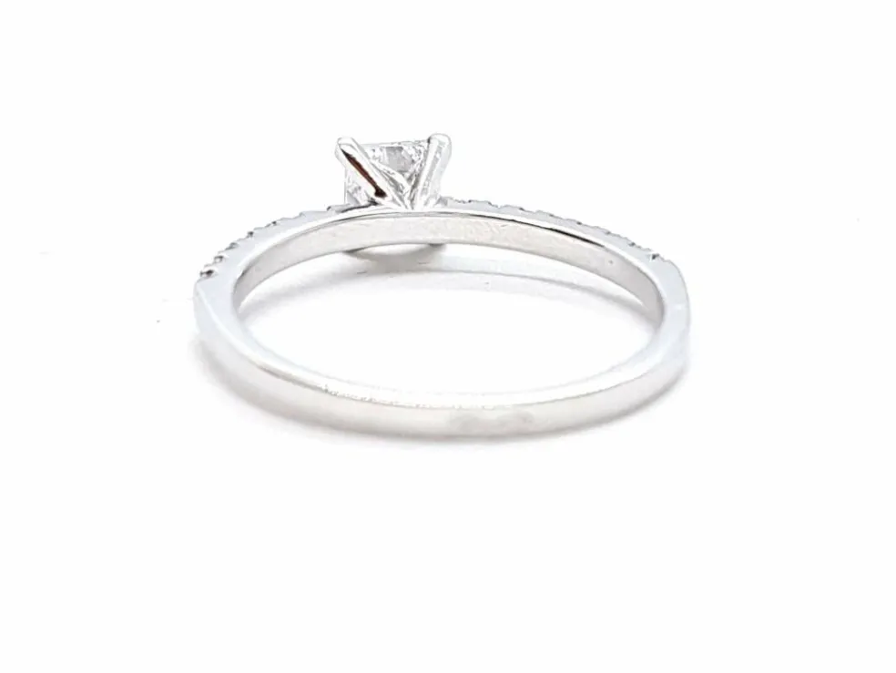 Bague Solitaire Or blanc Diamant