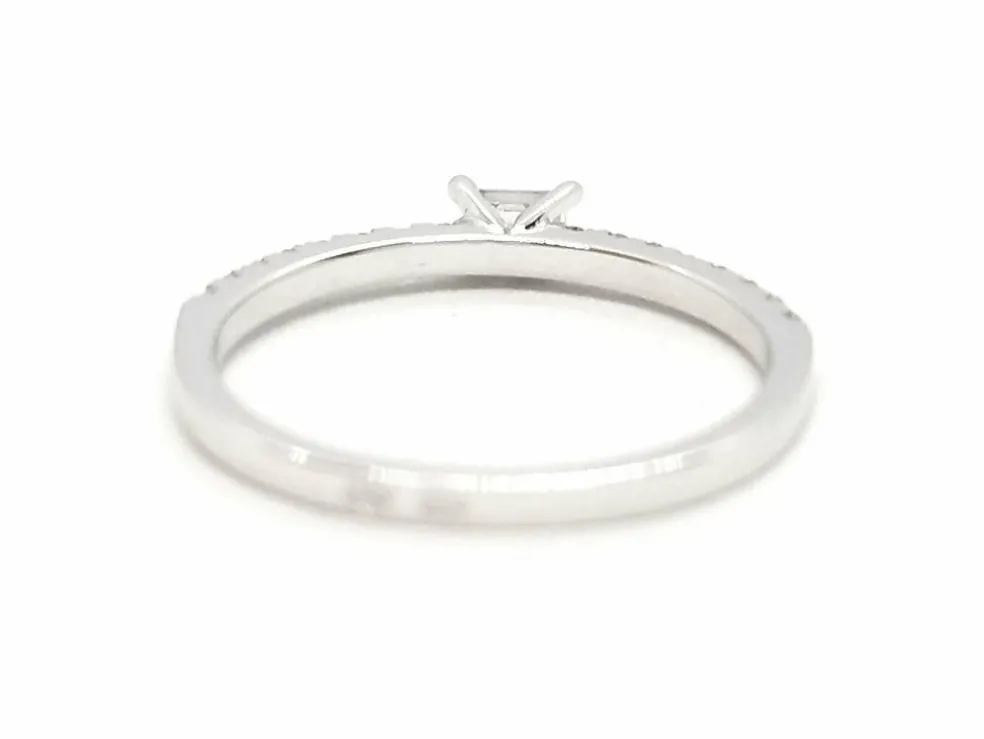 Bague Solitaire Or blanc Diamant