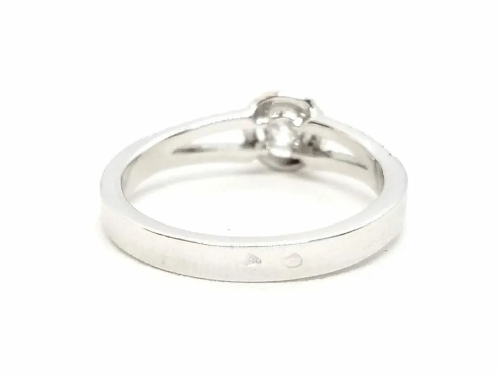 Bague Solitaire Or blanc Diamant