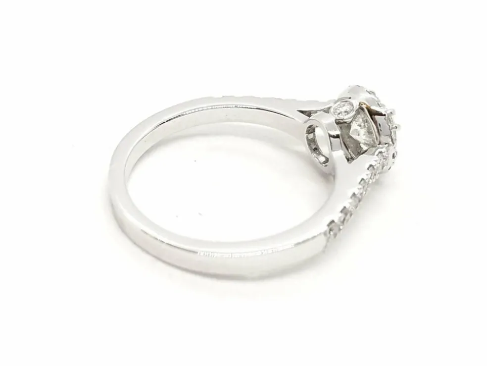 Bague Solitaire Or blanc Diamant