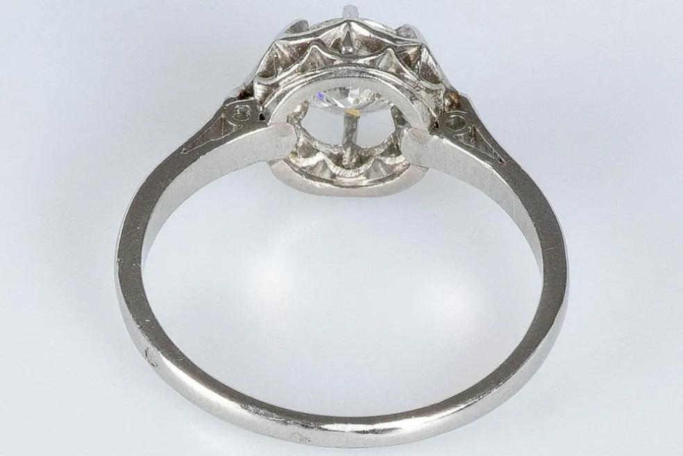 Bague solitaire Or blanc Diamant