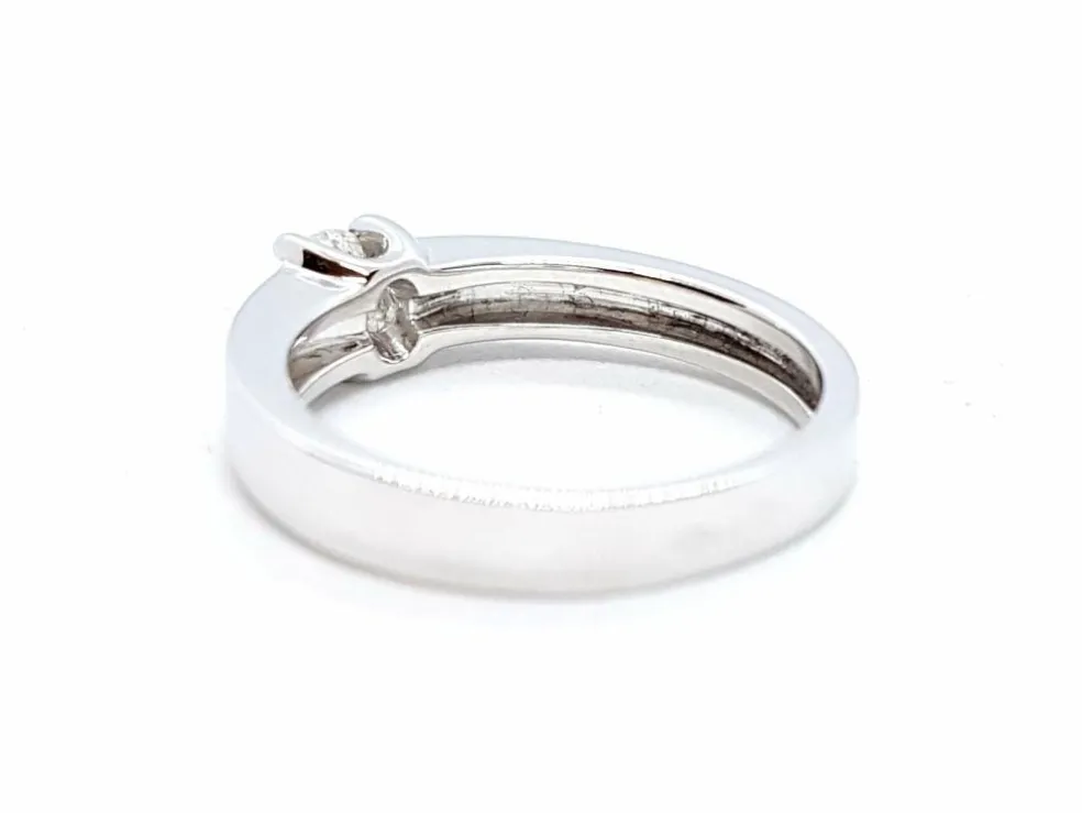Bague Solitaire Or blanc Diamant