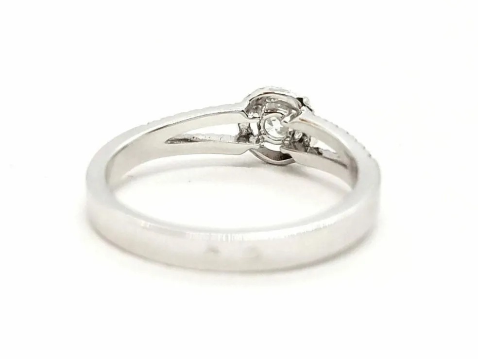 Bague Solitaire Or blanc Diamant