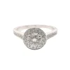 Bague solitaire or diamants
