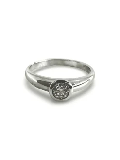Bague solitaire or et diamant 0,50ct