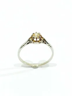 Bague Solitaire or et diamants