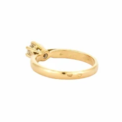 Bague solitaire or et diamants