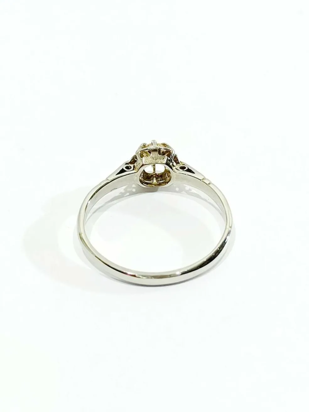 Bague Solitaire or et diamants