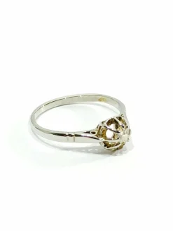 Bague Solitaire or et diamants
