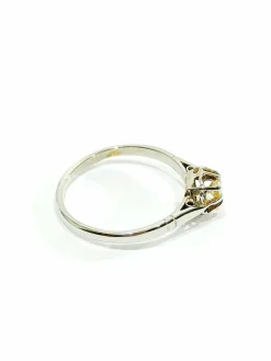 Bague Solitaire or et diamants