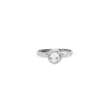 Bague solitaire or gris avec diamant