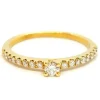 Bague Solitaire Or jaune Diamant
