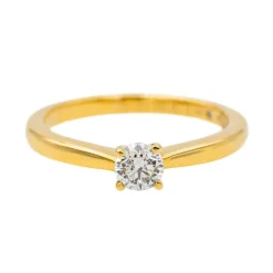 Bague Solitaire Or jaune Diamant