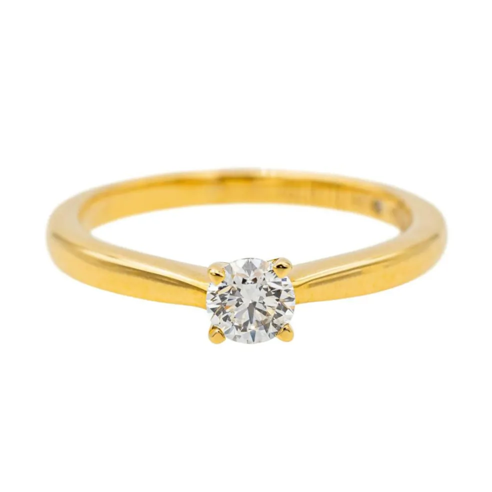 Bague Solitaire Or jaune Diamant