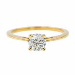 Bague Solitaire Or jaune Diamant