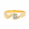 Bague Solitaire Or jaune Diamant