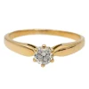 Bague Solitaire Or jaune Diamant