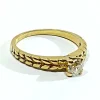 Bague Solitaire Or Jaune Diamant 0.30ct
