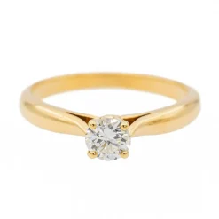 Bague Solitaire Or jaune Diamant