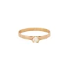 Bague solitaire Or jaune Diamant