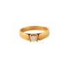 Bague Solitaire Or jaune Diamant 0.26ct