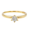 Bague Solitaire Or jaune Diamant
