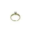 Bague Solitaire Or Jaune Diamant 0.14ct