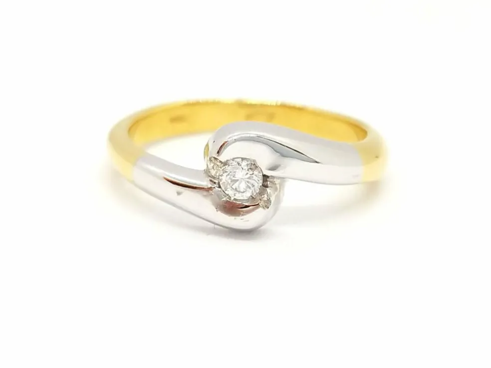 Bague Solitaire Or jaune Diamant