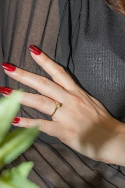Bague Solitaire Or jaune Diamant