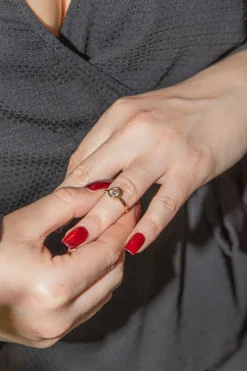 Bague Solitaire Or jaune Diamant