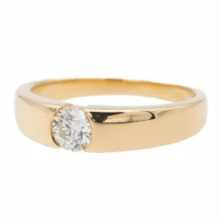 Bague Solitaire Or jaune Diamant