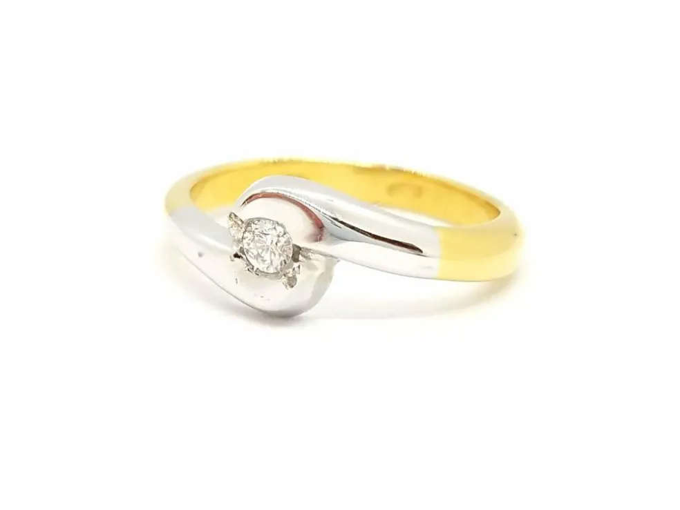 Bague Solitaire Or jaune Diamant