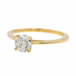 Bague Solitaire Or jaune Diamant