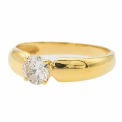 Bague Solitaire Or jaune Diamant