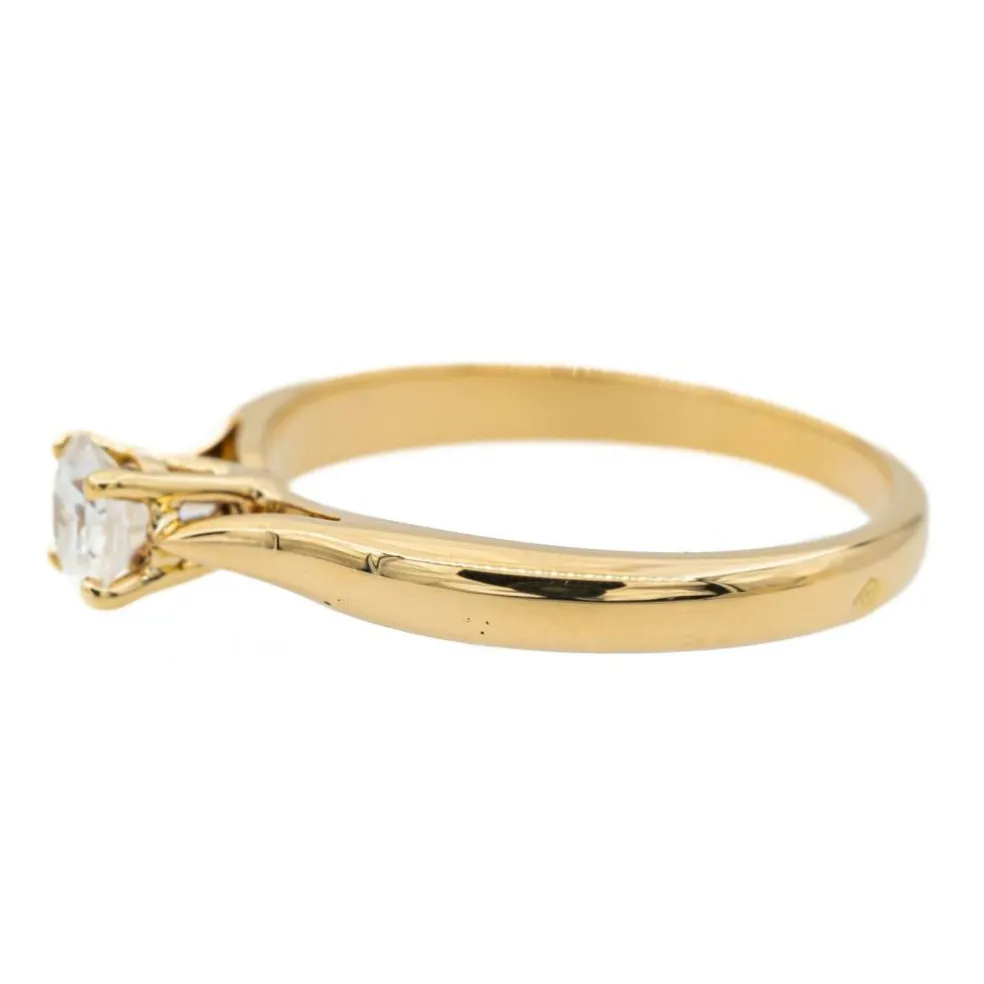 Bague Solitaire Or jaune Diamant
