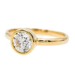 Bague Solitaire Or jaune Diamant