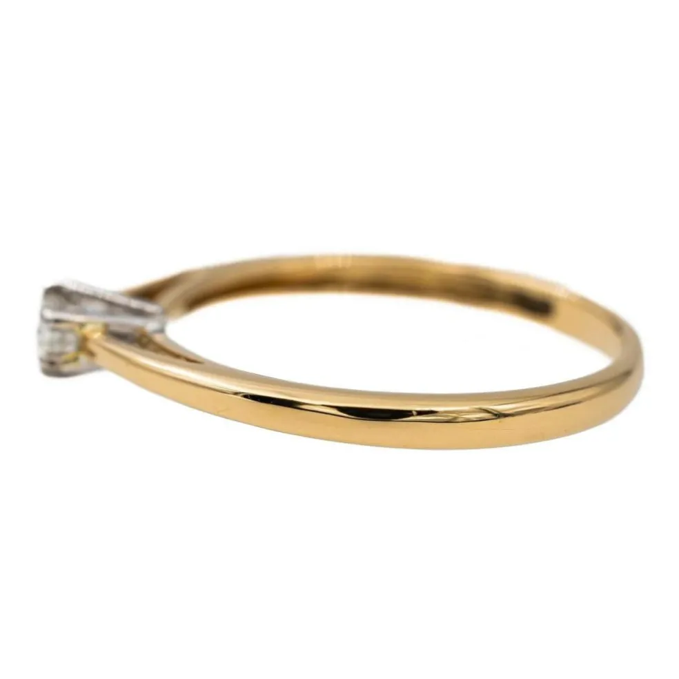 Bague Solitaire Or jaune Diamant