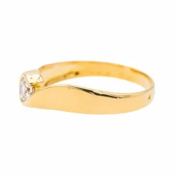 Bague Solitaire Or jaune Diamant