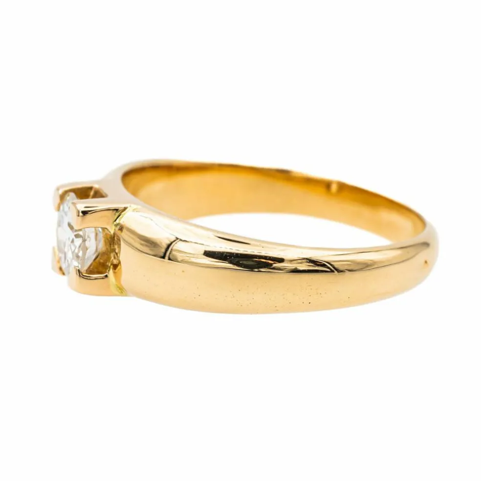 Bague Solitaire Or jaune Diamant