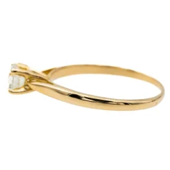 Bague Solitaire Or jaune Diamant