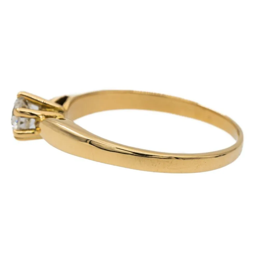 Bague Solitaire Or jaune Diamant