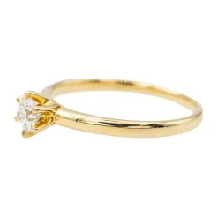 Bague Solitaire Or jaune Diamant