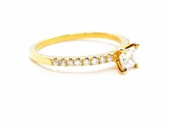 Bague Solitaire Or jaune Diamant