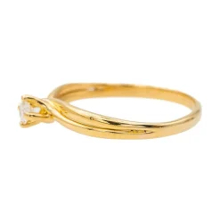 Bague Solitaire Or jaune Diamant