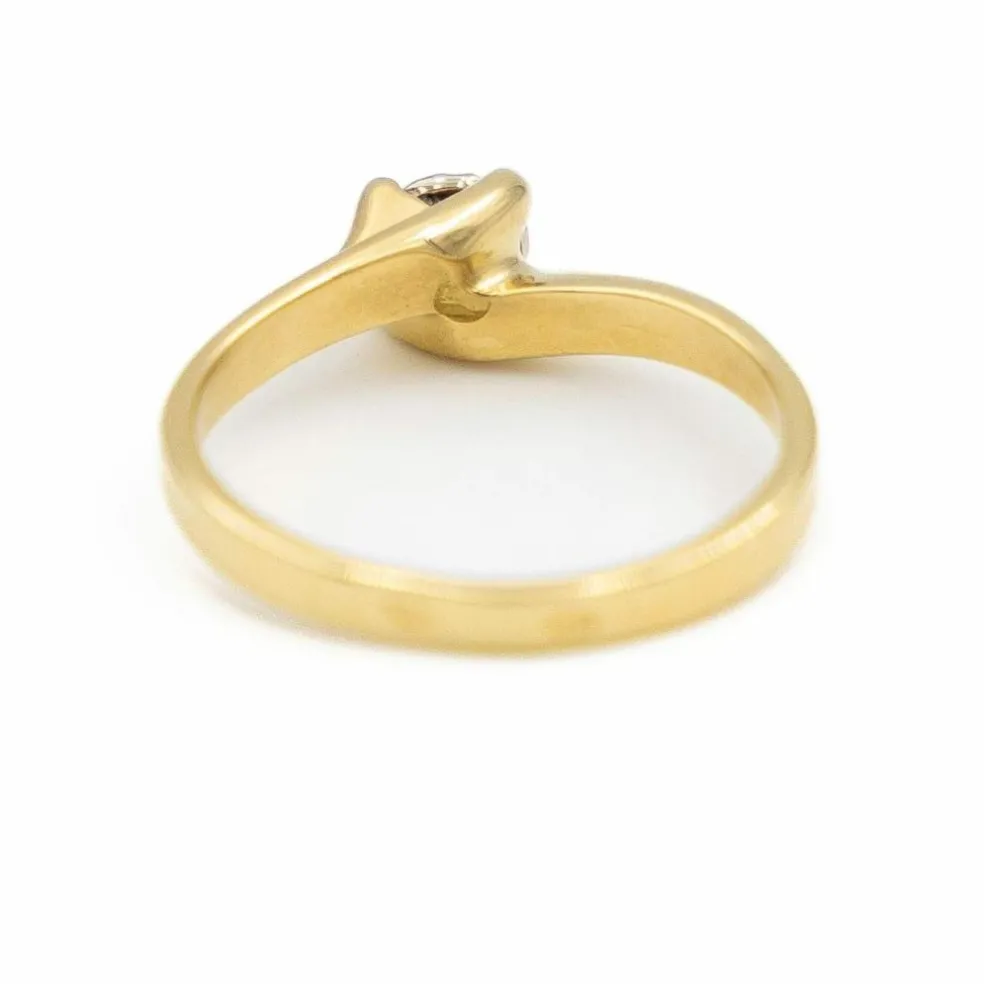 Bague Solitaire Or jaune Diamant
