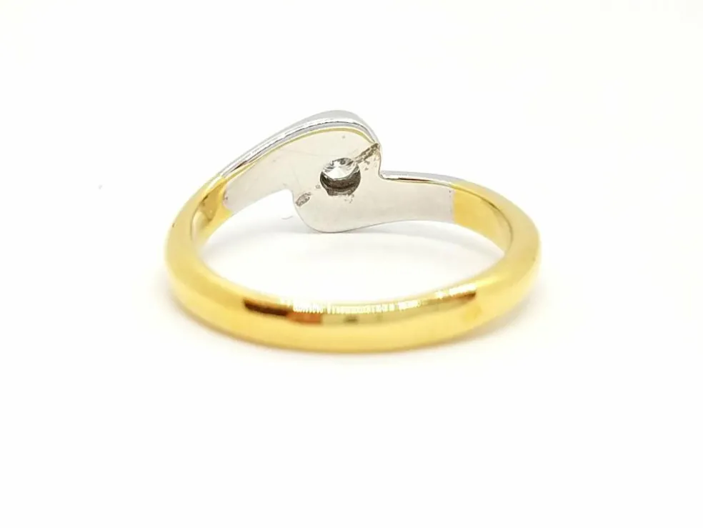 Bague Solitaire Or jaune Diamant